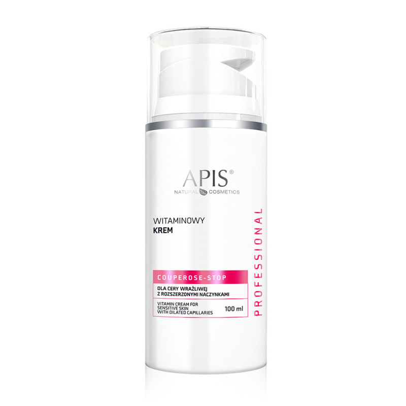 Apis - COUPEROSE-STOP - Witaminowy krem dla cery wrażliwej z rozszerzonymi naczynkami, 100ml - 1