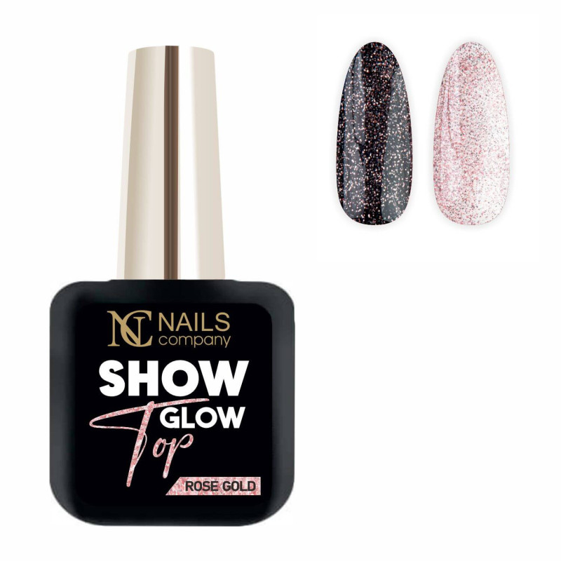 Nails Company - Show Glow Top - Rose Gold 11ml