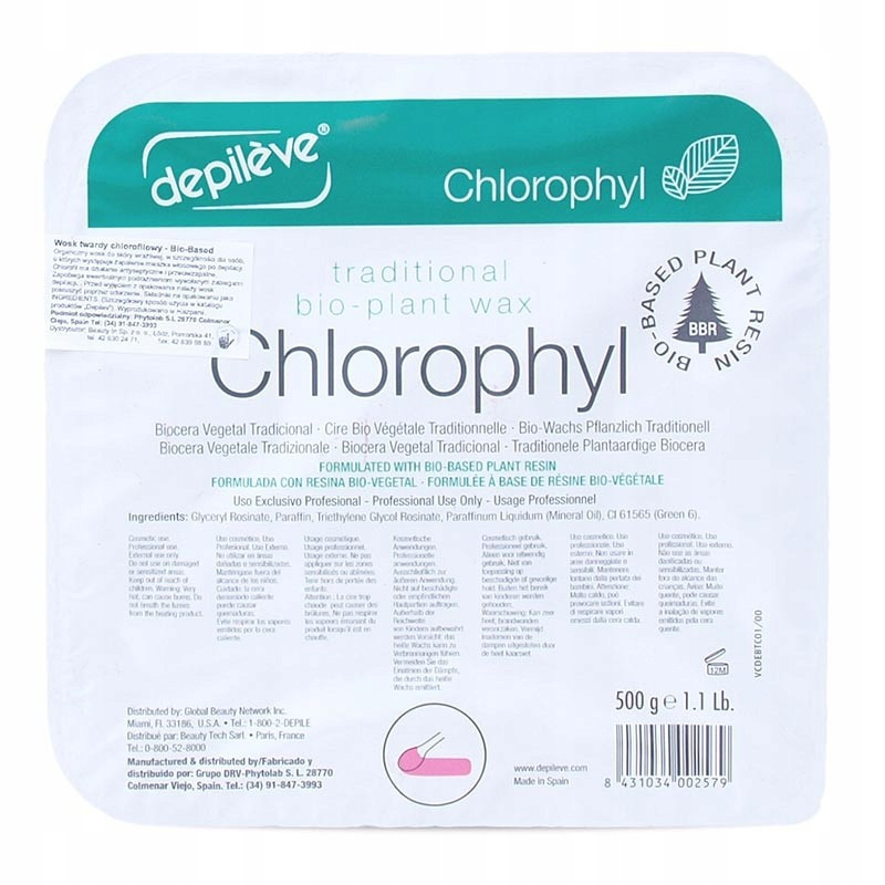 Depileve Wosk tradycyjny Chlorofilowy 1kg - 1