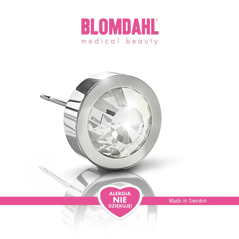 BLOMDAHL - TYTAN MEDYCZNY - GRAND BEZEL CRYSTAL 8 MM SFJ 1SZT - 1