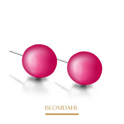 Blomdahl - Kolczyki hipoalergiczne Pearl Electric Pink 6 mm SFJ czysty tytan medyczny - 1