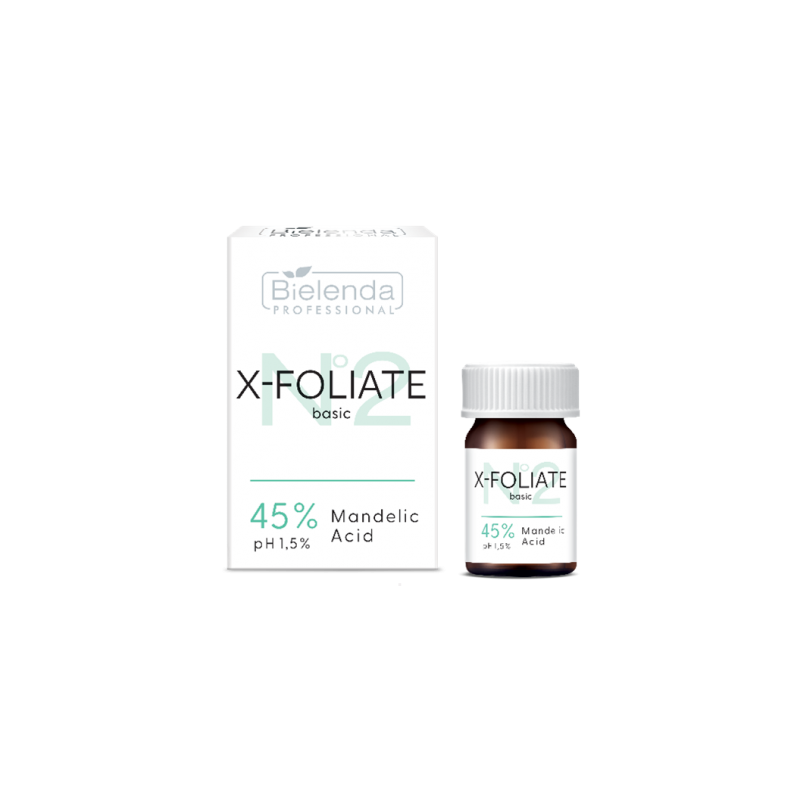 Bielenda X-FOLIATE basic Mandelic Acid - KWAS MIGDAŁOWY 45%, 5ml - 1