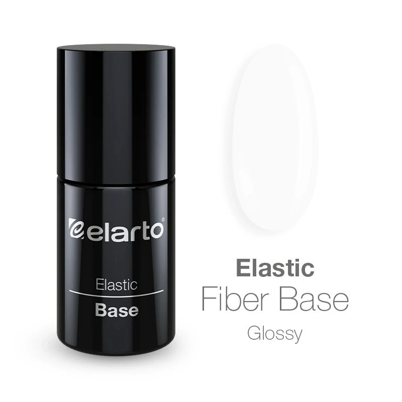 Elarto - BAZA HYBRYDOWA Z WŁÓKNAMI ELASTIC FIBER BASE GLOSSY 15ML - 1