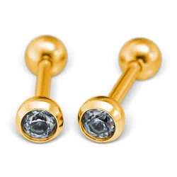 Studex System75 Kolczyki 4 mm sztanga brylant kolor złoty 7511-2374 - 2