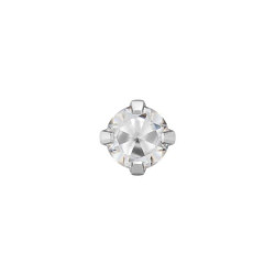 Studex - System75 4mm Cubic Zirconia w pazurkach kolor srebrny 7522-0100 - 3