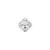 Studex - System75 4mm Cubic Zirconia w pazurkach kolor srebrny 7522-0100 - 3