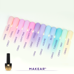 Makear - CRB09 Pink - Color Rubber Base 8ml - 3