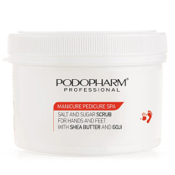 PODOPHARM PP09 Peeling solno-cukrowy z masłem shea i goji do dłoni i stóp 600g - 1