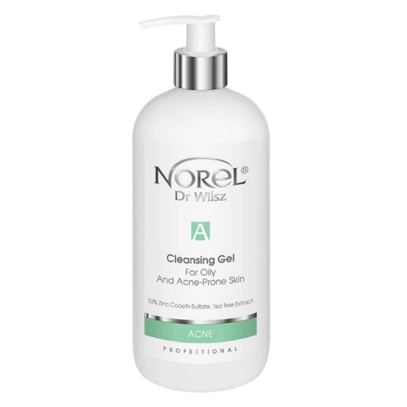 Norel Acne Cleansing Gel -  Żel oczyszczający dla cery tłustej i trądzikowej,  500ml, PZ335 - 1