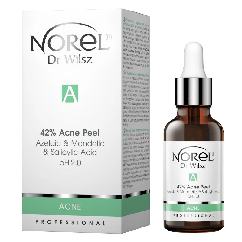 Norel Acne Peel 42% - Kwas Azelainowy, Migdałowym Salicylowy, 30ml, PP037 - 1