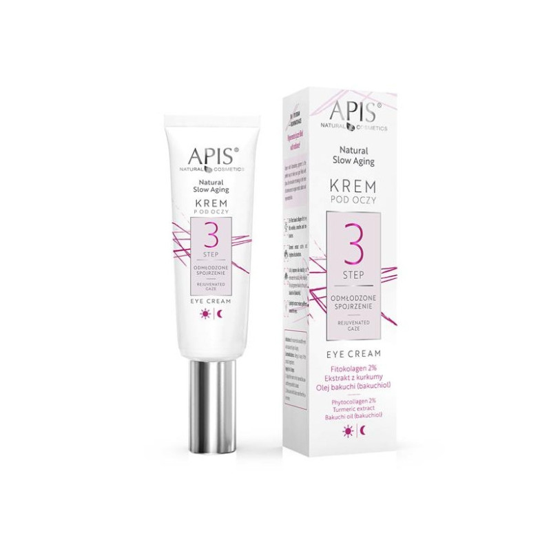 Apis - NATURAL SLOW AGING - Krem pod oczy - STEP 3 ODMŁODZONE SPOJRZENIE, 15ml - 1