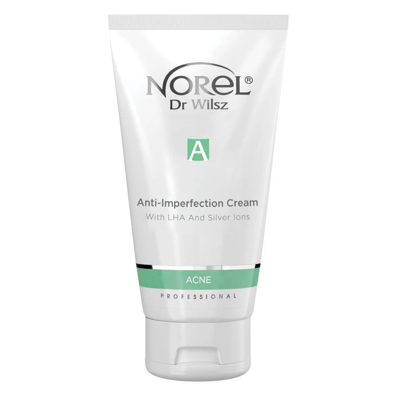 Norel Acne Anti-Imperfaction Cream With LHA And Silver Ions - Krem na Niedoskonałości - z LHA i jonami srebra, 150ml, PK218 - 1