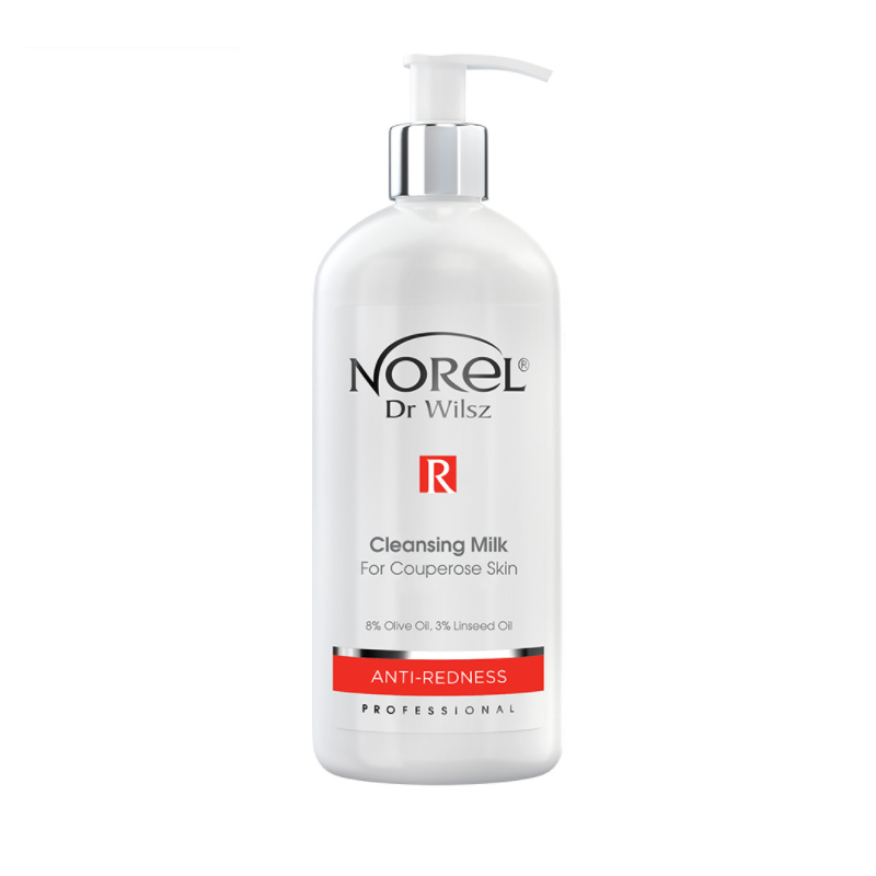 Norel Anti-Redness Cleasing Milk - Mleczko dla cery naczynkowej, 500ml, PM184 - 1