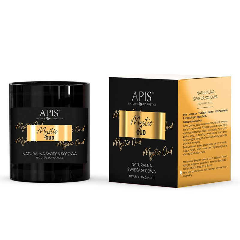 Apis - MYSTIC OUD - Naturalna świeca sojowa, 220g - 1 Apis - MYSTIC OUD - Naturalna świeca sojowa, 220g - 1