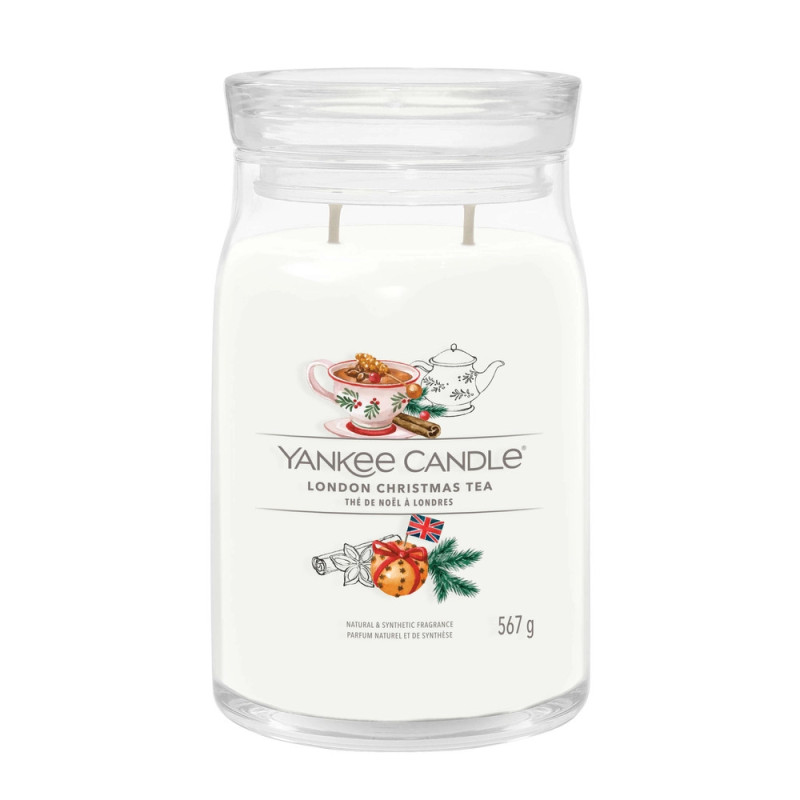 Yankee Candle London Christmas Tea Signature Duża Świeca 567g - 1