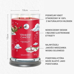 Yankee Candle Christmas Eve Tumbler Duża Świeca 567g - 3