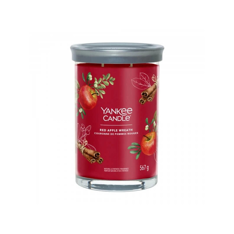 Yankee Candle Red Apple Wreath Tumbler Duża Świeca 567g - 3