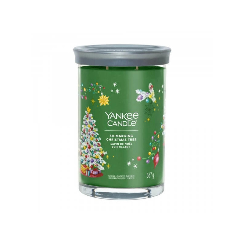 Yankee Candle Shimmering Christmas Tree Tumbler Duża Świeca 567g - 1