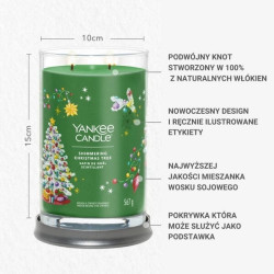 Yankee Candle Shimmering Christmas Tree Tumbler Duża Świeca 567g - 3