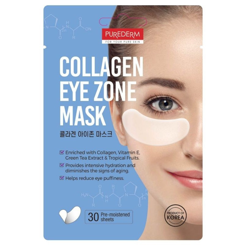 Purederm Collagen Eye Zone Mask kolagenowa maseczka pod oczy 30 szt - 1