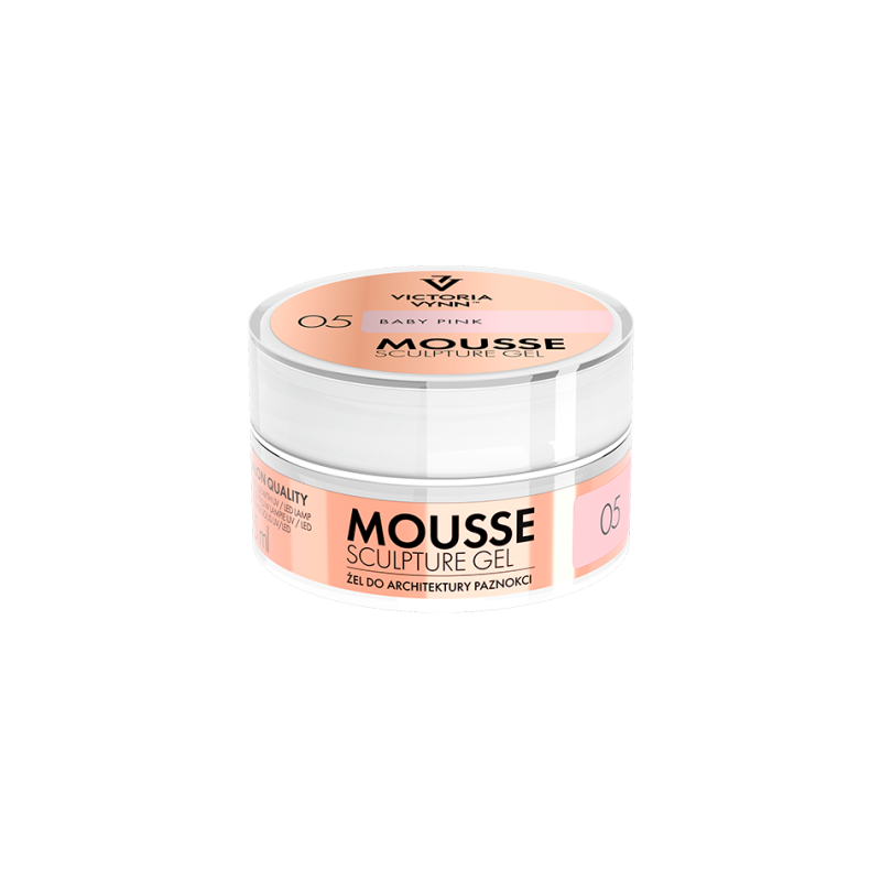Victoria Vynn MOUSSE SCULPTURE GEL 05 Baby Pink 15ml - 2 Victoria Vynn MOUSSE SCULPTURE GEL 05 Baby Pink 15ml - 2