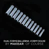 MAKEAR Dual Forms Ballerina - formy dolne 120 szt. - 2