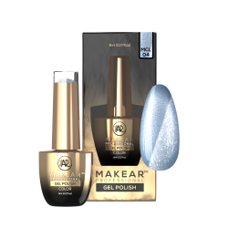 Makear - MCL04 Furry Blue - Lakier Hybrydowy Cat Eye 8ml - 2