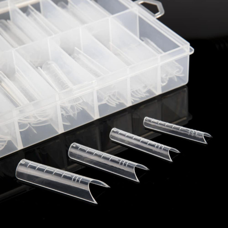 NAILS COMPANY – Formy Dual Square Down – 120szt. - 1