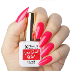 Nails Company Lakier hybrydowy - Not quite red 6ml - 2