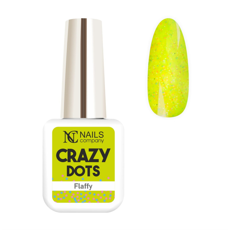 Nails Company Lakier hybrydowy - Crazy Dots Flaffy Crazy 6ml - 1 Nails Company Lakier hybrydowy - Crazy Dots Flaffy Crazy 6ml - 1