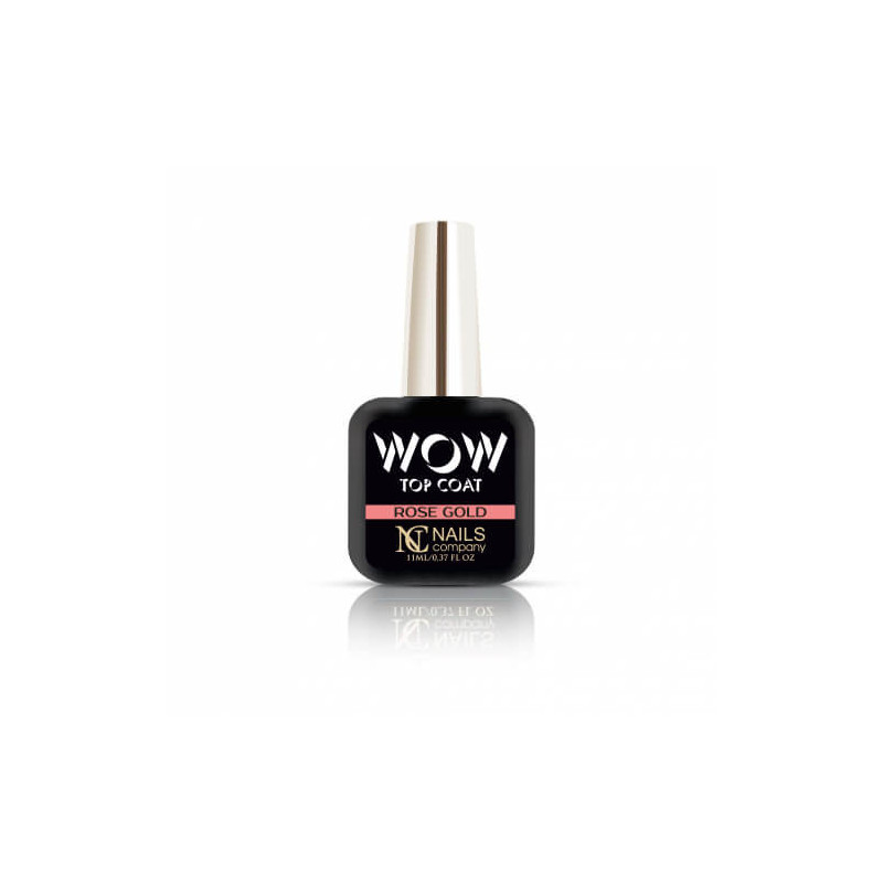 Nails Company WOW Top Coat - ROSE GOLD 11ml - 1