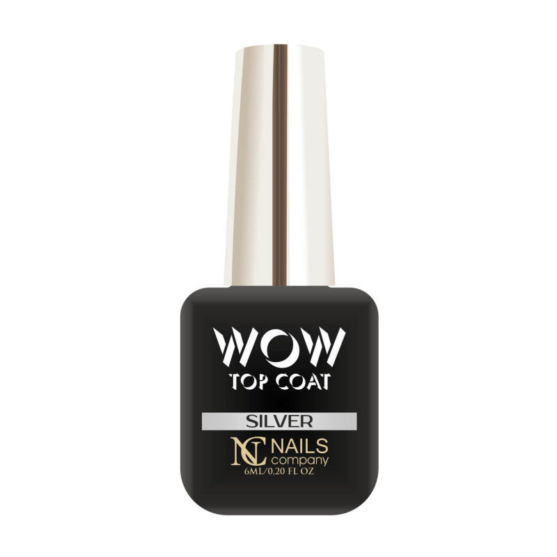 Nails Company WOW Top Coat - Silver 6ml - 1