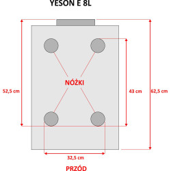 YESON Autoklaw YS-8L-E Black LCD Z Drukarką 8 L Klasa B Medyczna - 6