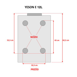 YESON Autoklaw YS-12L-E Black LCD Z Drukarką 12 L Klasa B Medyczna - 3