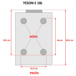 YESON Autoklaw YS-18L-E Black LCD Z Drukarką 18 L Klasa B Medyczna - 5