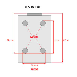 YESON Autoklaw serii E 8L BLACK LED - 3