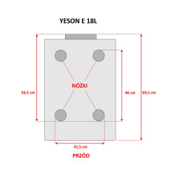 YESON Autoklaw serii E 18L BLACK LED - 3