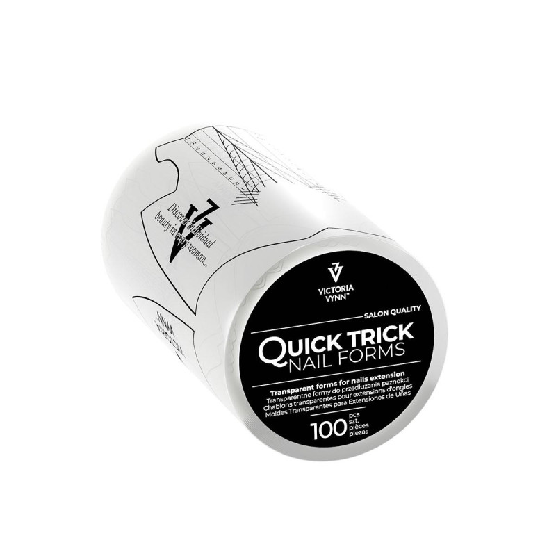 Victoria Vynn - Quick Trick Forms, Formy, szablony przezroczyste 100szt - 1 Victoria Vynn - Quick Trick Forms, Formy, szablony przezroczyste 100szt - 1