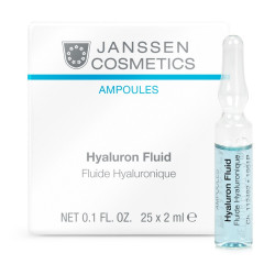 Janssen Hyaluron Fluid - Ampułka do skóry suchej, koncentrat z kwasem hialuronowym, 2ml - 1