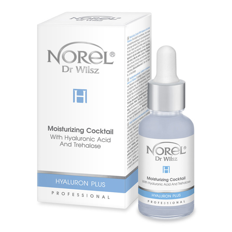 Norel - HYALURON PLUS - Koktail nawilżający z kwasem hialuronowym i trehalozą 30ml, PA375 - 1 Norel - HYALURON PLUS - Koktail nawilżający z kwasem hialuronowym i trehalozą 30ml, PA375 - 1