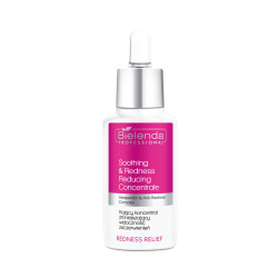 Bielenda REDNESS RELIEF Soothing & Redness Reducing Concentrate - Kojący koncentrat zmniejszający widoczność zaczerwienień, 30ml