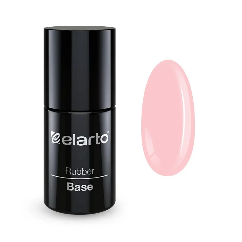 Elarto - Baza hybrydowa Rubber Base Baby Pink 7ml - 1 Elarto - Baza hybrydowa Rubber Base Baby Pink 7ml - 1