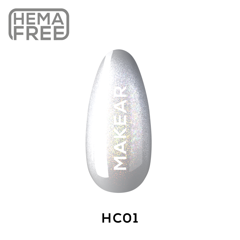 Makear - Lakier hybrydowy HC01 Holo Cat Eye 8ml - 1 Makear - Lakier hybrydowy HC01 Holo Cat Eye 8ml - 1