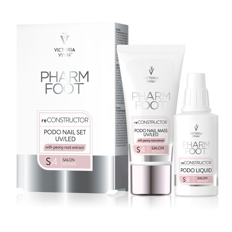 Pharm Foot - reCONSTRUCTOR - Zestaw do wypełniania ubytków paznokcia 30g/27ml - 1 Pharm Foot - reCONSTRUCTOR - Zestaw do wypełniania ubytków paznokcia 30g/27ml - 1