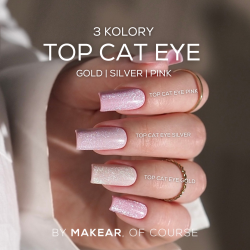 Makear - Top No Wipe Cat Eye Pink 8ml - 5