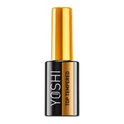 YOSHI - TOP TEMPERED - Hybrid Top Coat i Top hybrydowy do styizacji paznokci, 10ml - 1