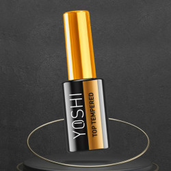 YOSHI - TOP TEMPERED - Hybrid Top Coat i Top hybrydowy do styizacji paznokci, 10ml - 3