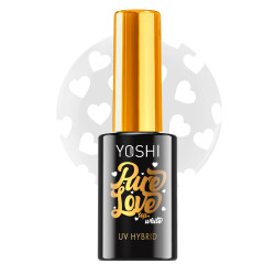 YOSHI - PURE LOVE WHITE - top hybrydowy do stylizacji paznokci, 10ml - 1