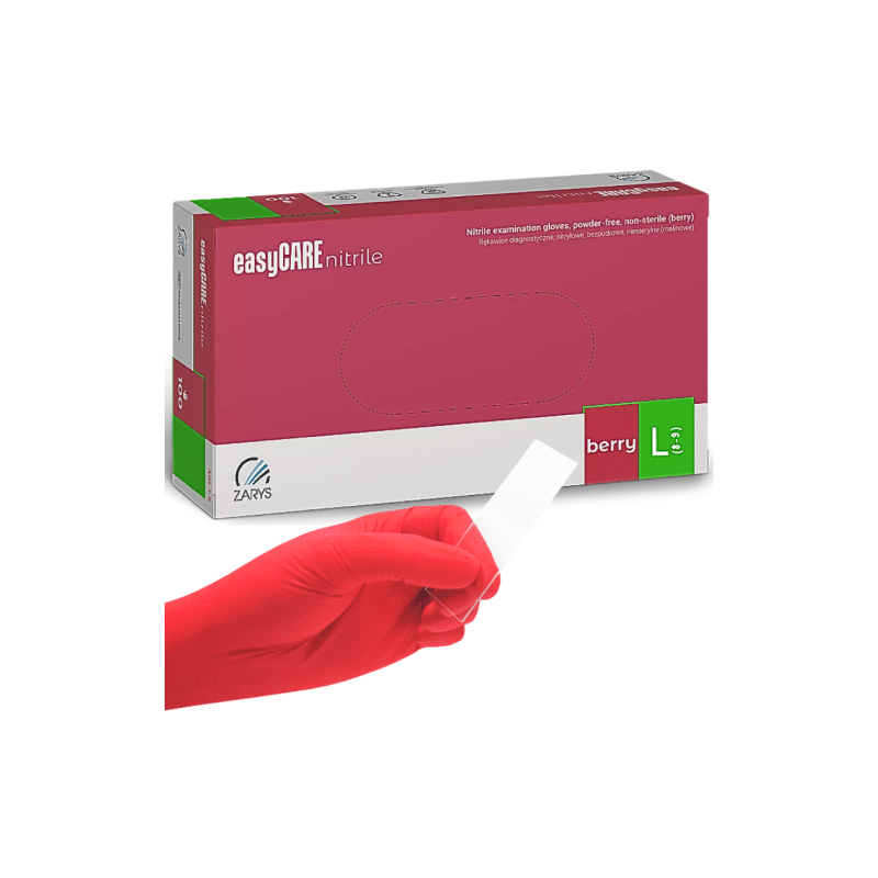 ZARYS - easyCARE nitrile - Rękawice diagnistyczne, nitrylowe, bezpudrowe, kol. MALINA, BERRY, rozm.L - 1 ZARYS - easyCARE nitrile - Rękawice diagnistyczne, nitrylowe, bezpudrowe, kol. MALINA, BERRY, rozm.L - 1