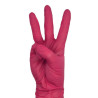 ZARYS - easyCARE nitrile - Rękawice diagnistyczne, nitrylowe, bezpudrowe, kol. MALINA, BERRY, rozm.L - 2